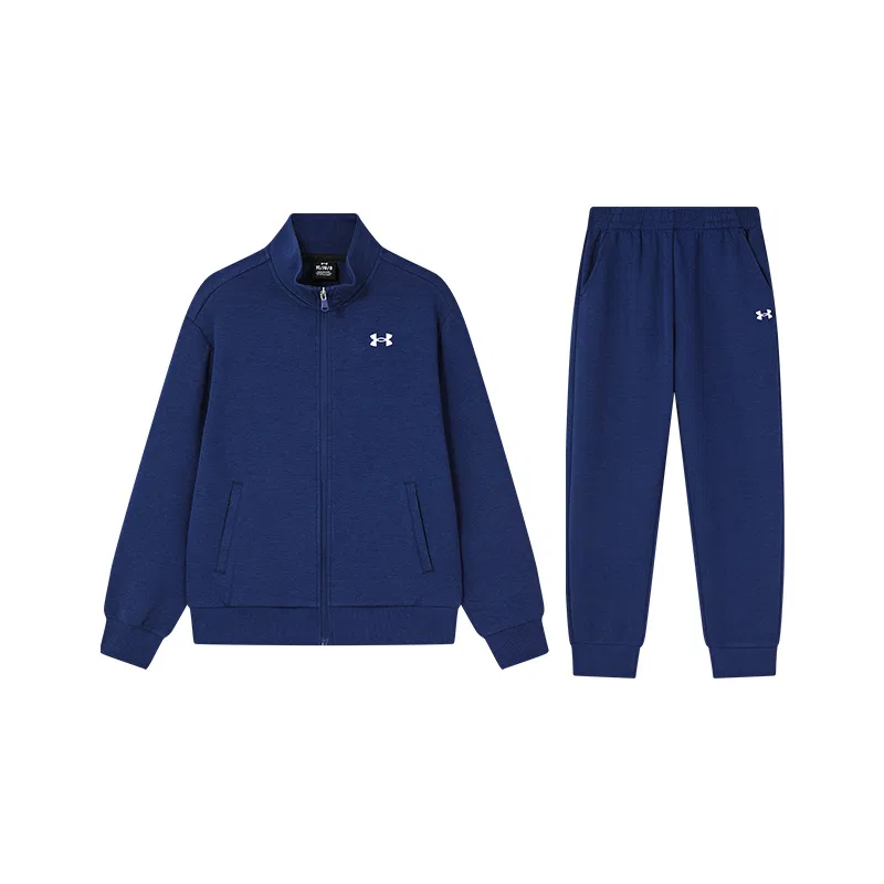 Детское спортивное трикотажное поло с воротником-стойкой Grade School Casual Sportswear, Under Armour, Marine Blue
