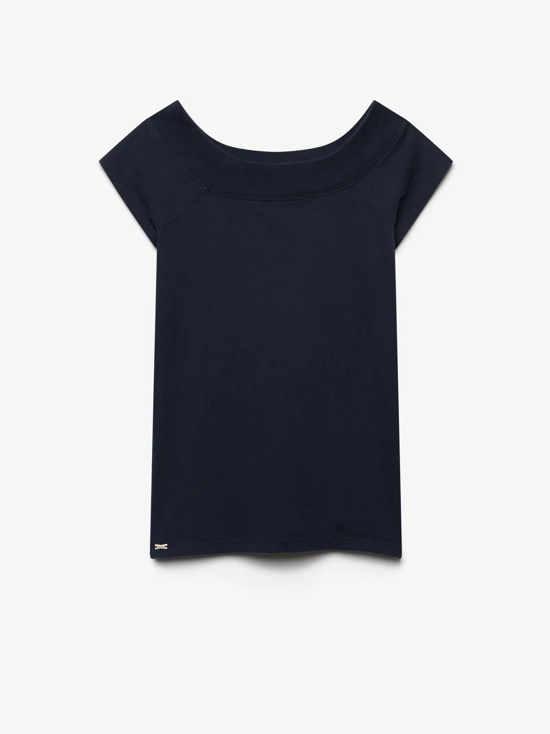 Топ с открытыми плечами Essential Off-Shoulder Superdry, темно-синий