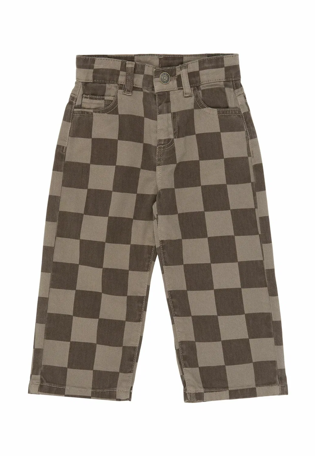 Джинсы свободного кроя Tnstvondell - джинсы свободного кроя The New Siblings, Taupe Gray Check Tn — фото 2