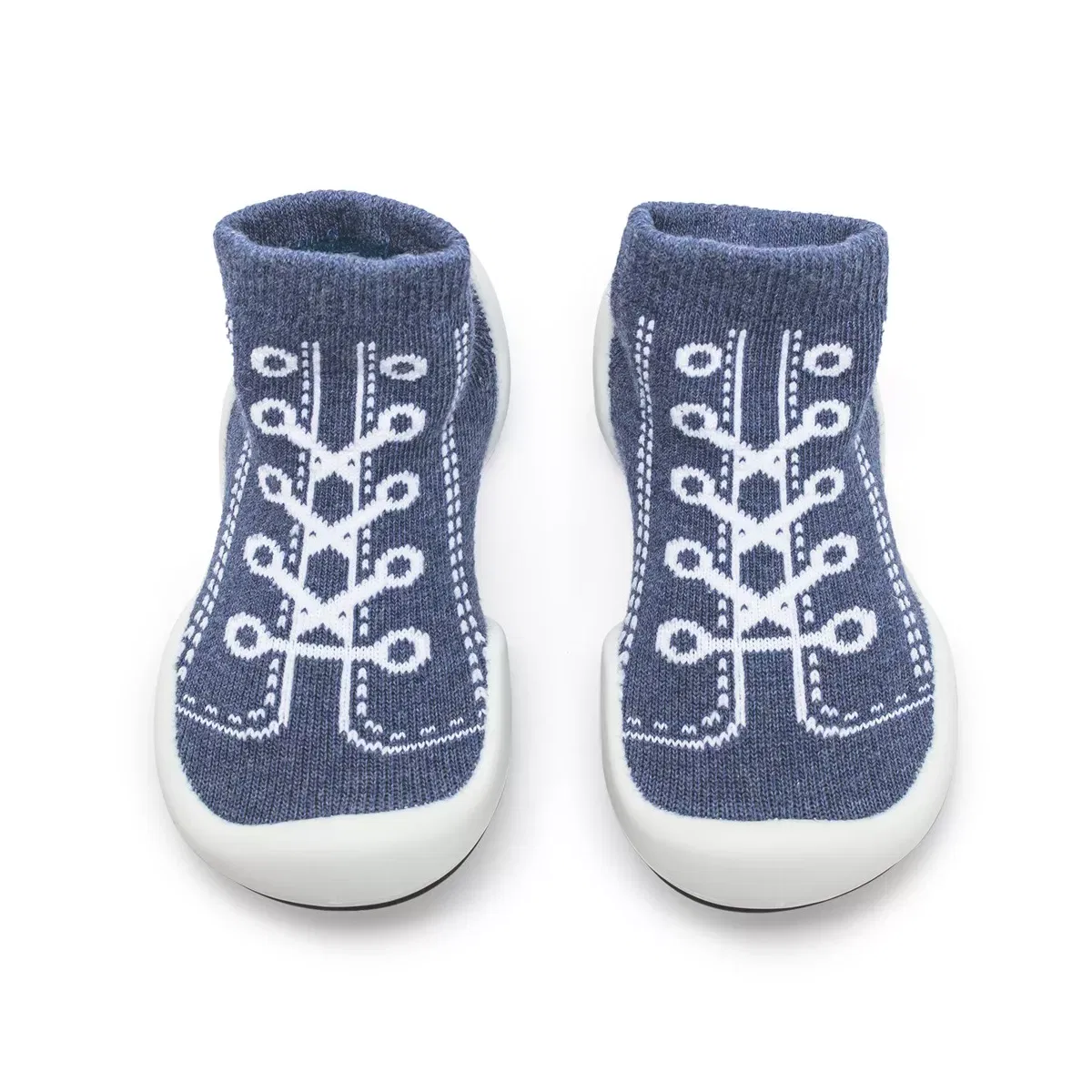 Детские кроссовки-носки для мальчиков с принтом Komuello, Denim Blue — фото 2