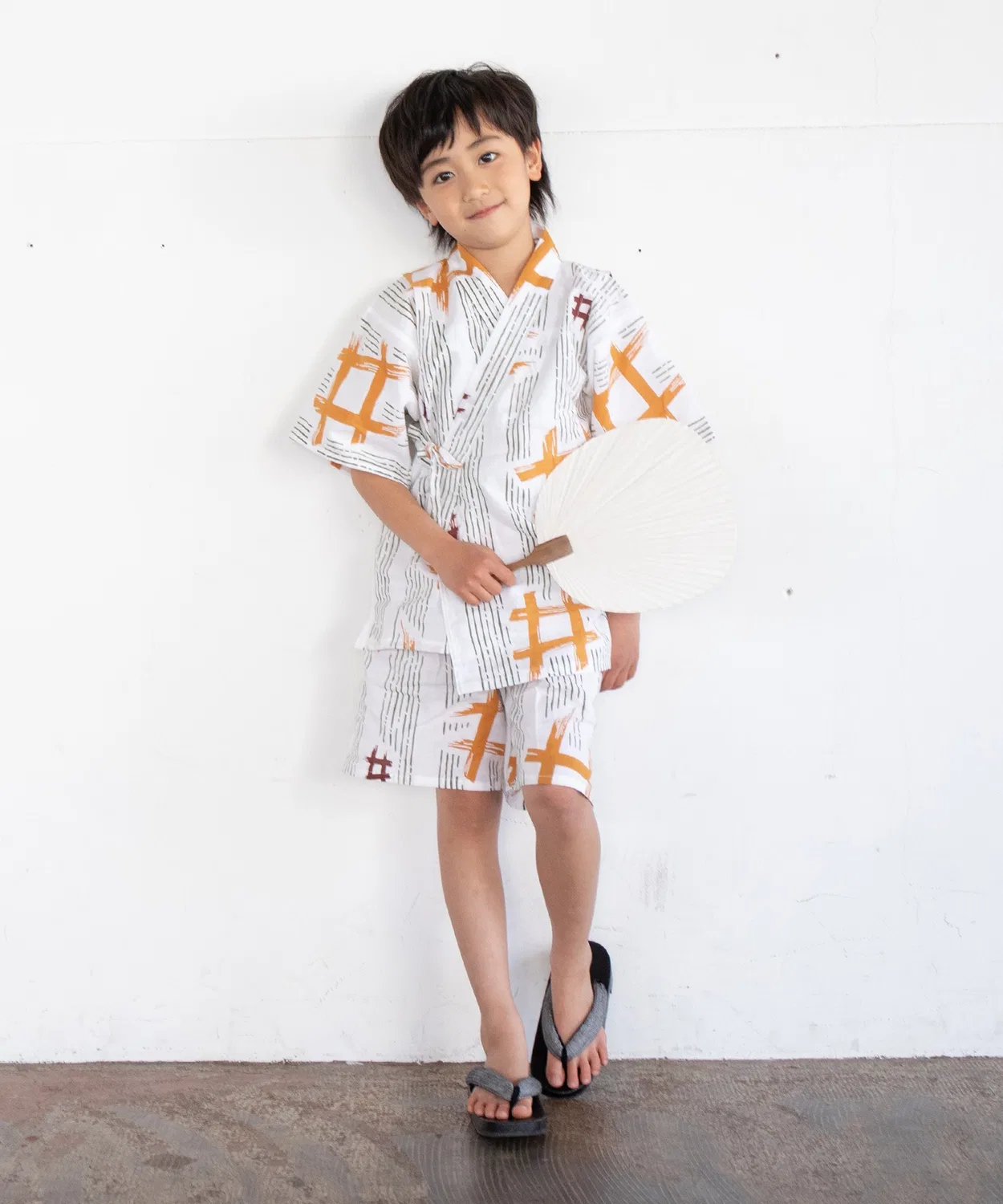 Детское кимоно-юката с принтом Yukata-kan Grace, Зеленый — фото 2