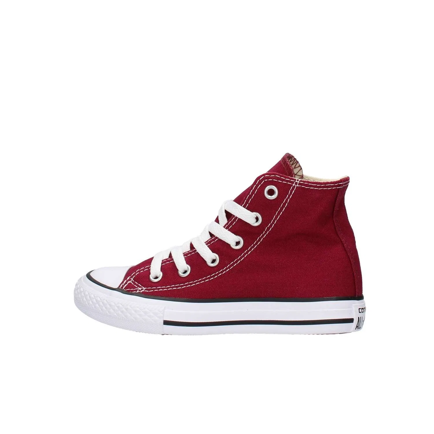 Детские кроссовки для девочек Converse All Star Hi Canvas Maroon, Bordeau