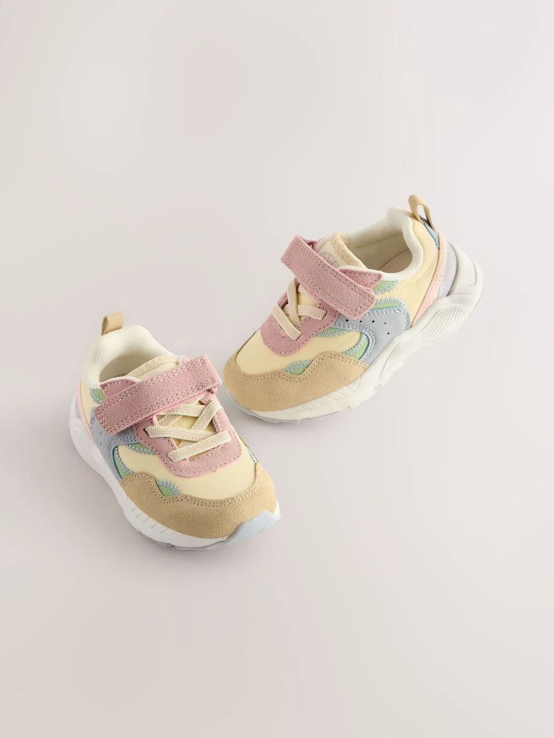 Кроссовки на шнурках с широкой колодкой Multi Pastel Next, мульти пастель