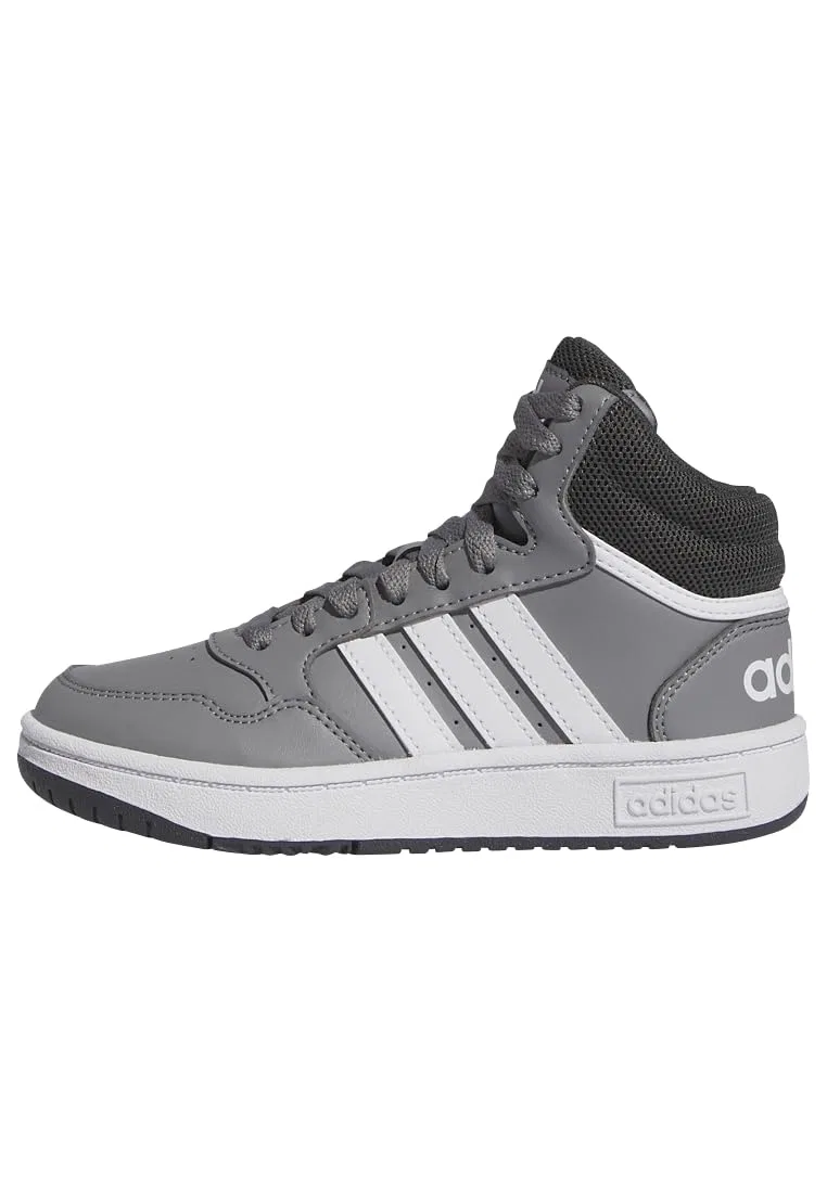 Детские кроссовки для мальчиков Hoops Mid Adidas, Grey Three Cloud White Grey Six