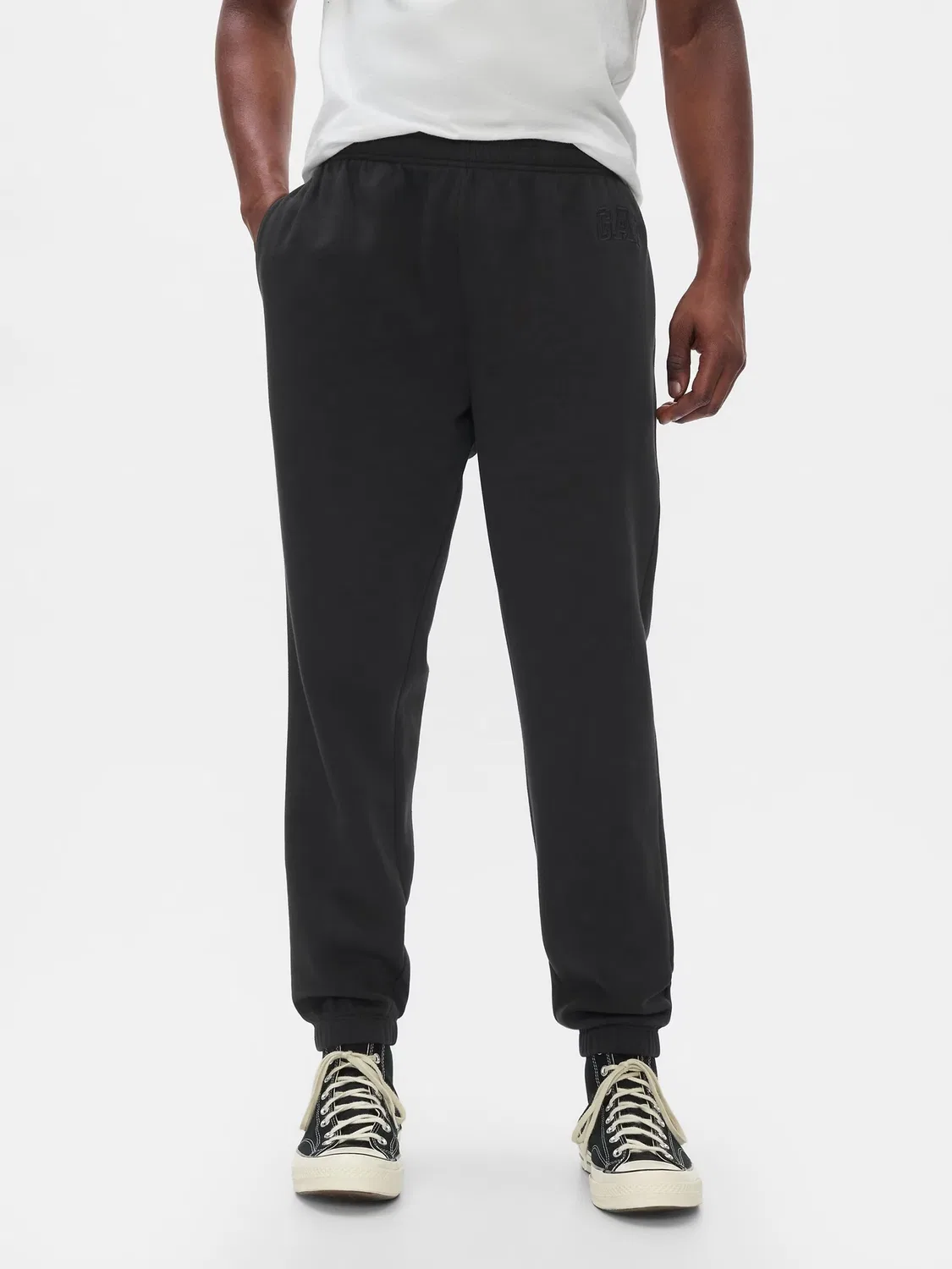 Джоггеры из флиса Gap, Black — фото 3