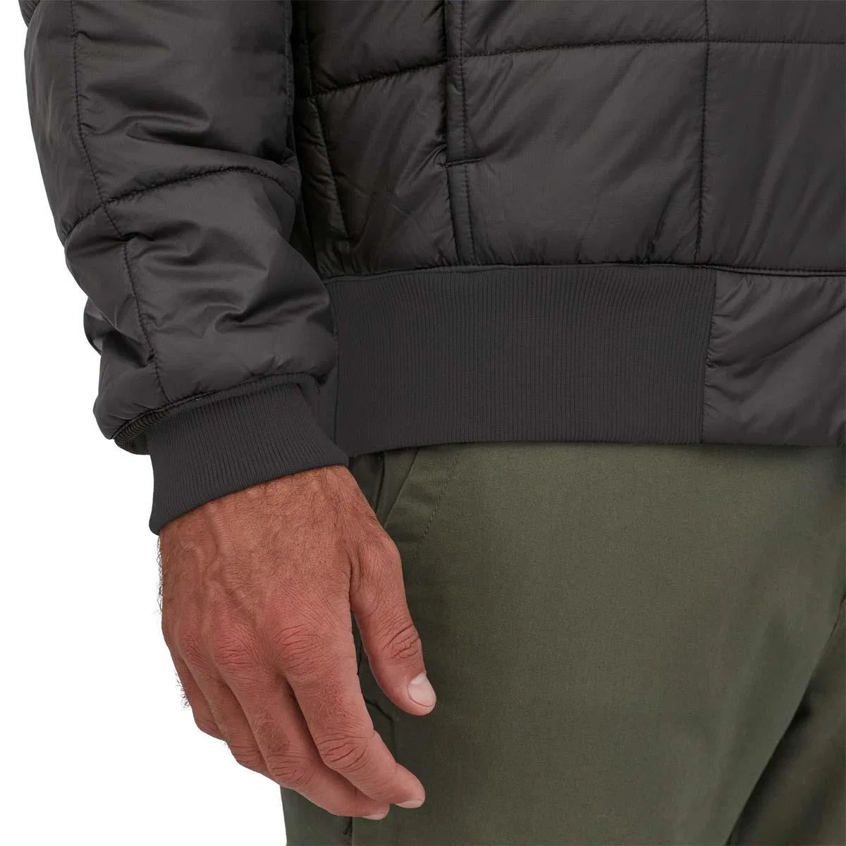 Куртка мужская стеганая с капюшоном Box Quilted Hoody Patagonia, Black — фото 3