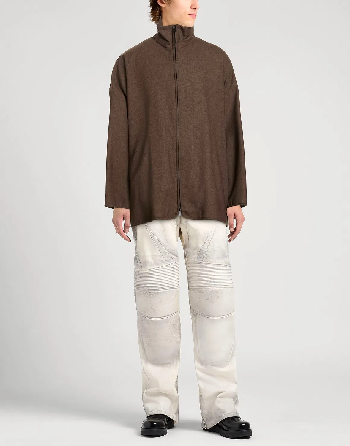 Мужская куртка из шерсти с длинным рукавом Fear Of God, коричневый — фото 2