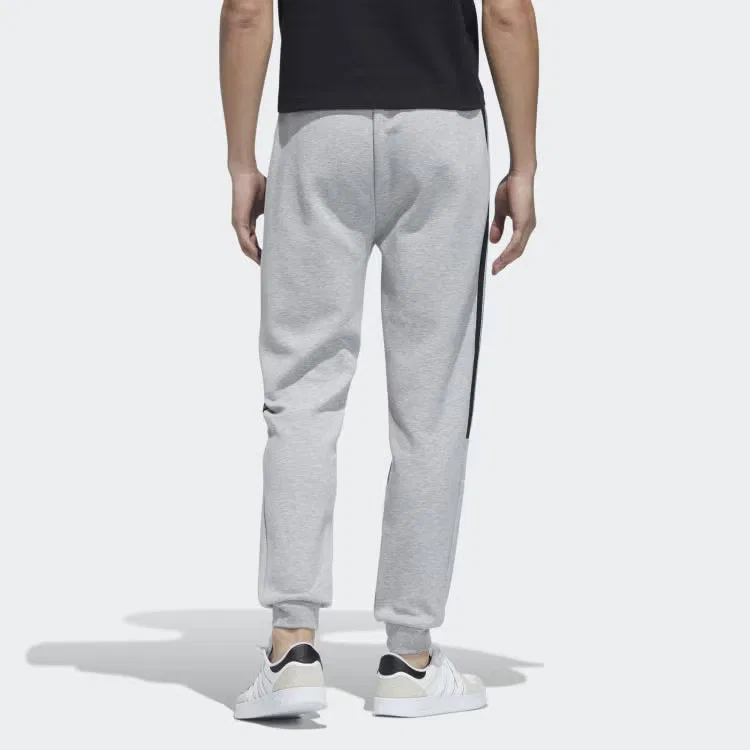 Штаны спортивные с контрастными полосками Adidas, серый — фото 2