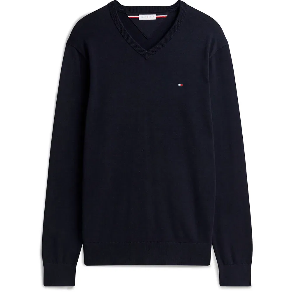 Свитер с V-образным вырезом Tommy Hilfiger, синий