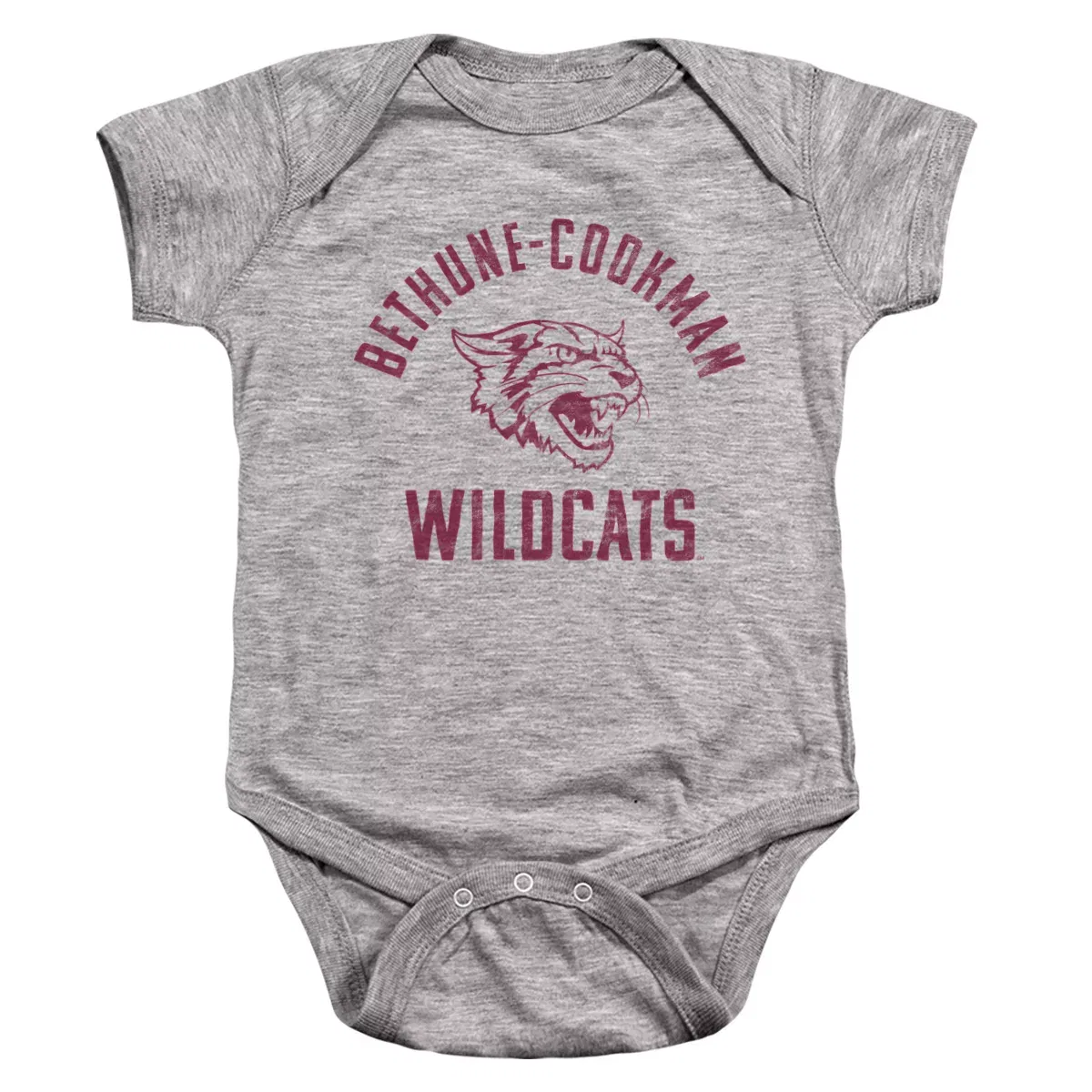 Детское боди-комбинезон с коротким рукавом NCAA, Athletic Heather