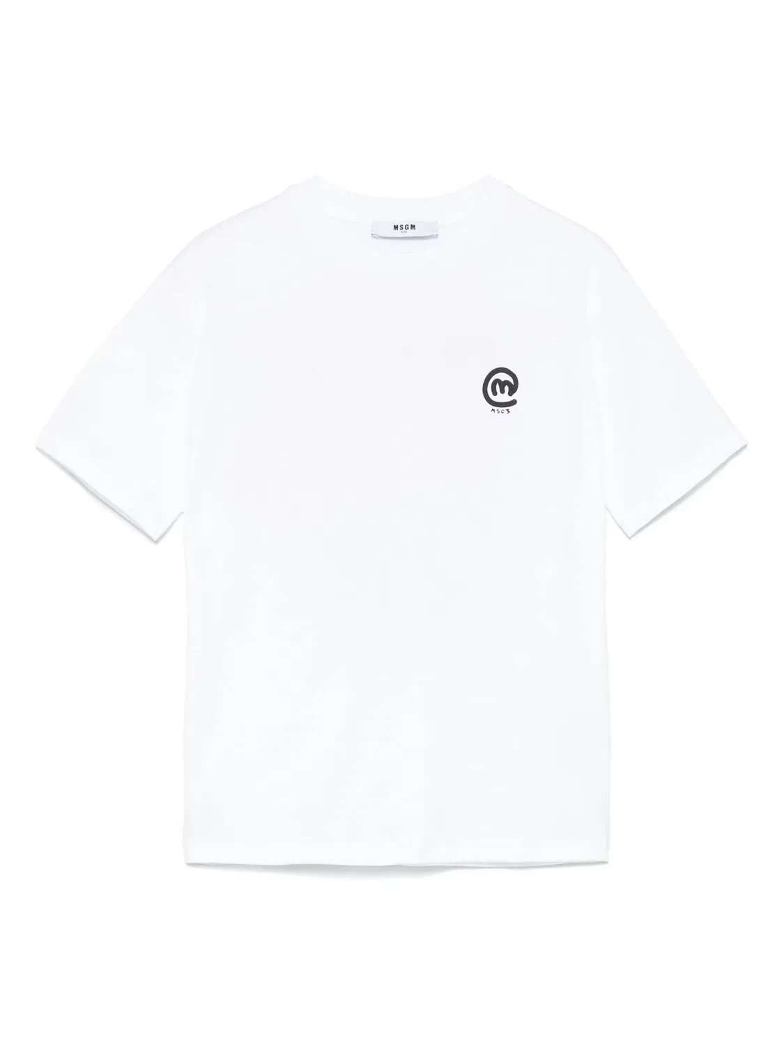 Футболка из 100% хлопка MSGM, белый