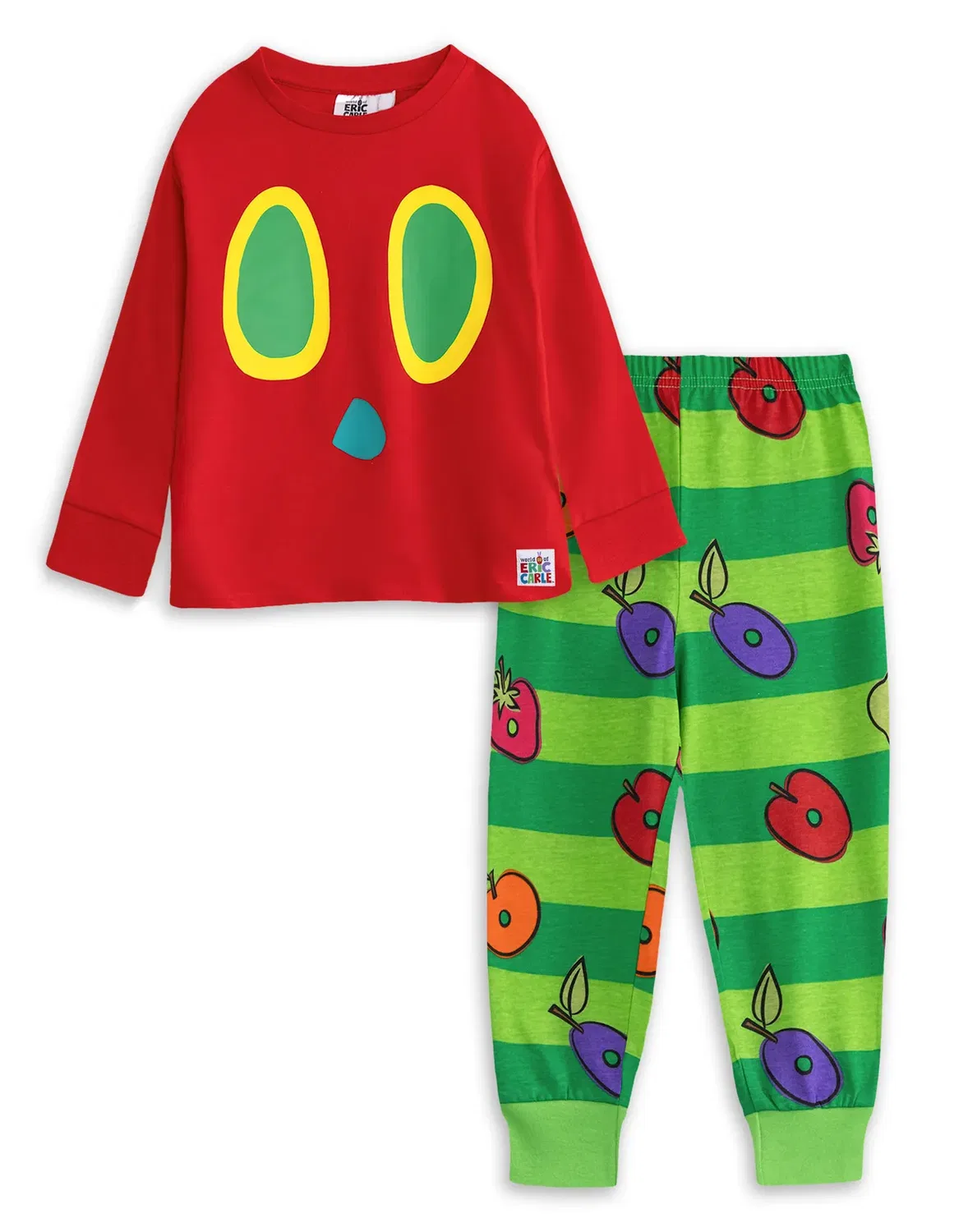 Детский комплект пижамы с длинным рукавом Eric Carle, Red
