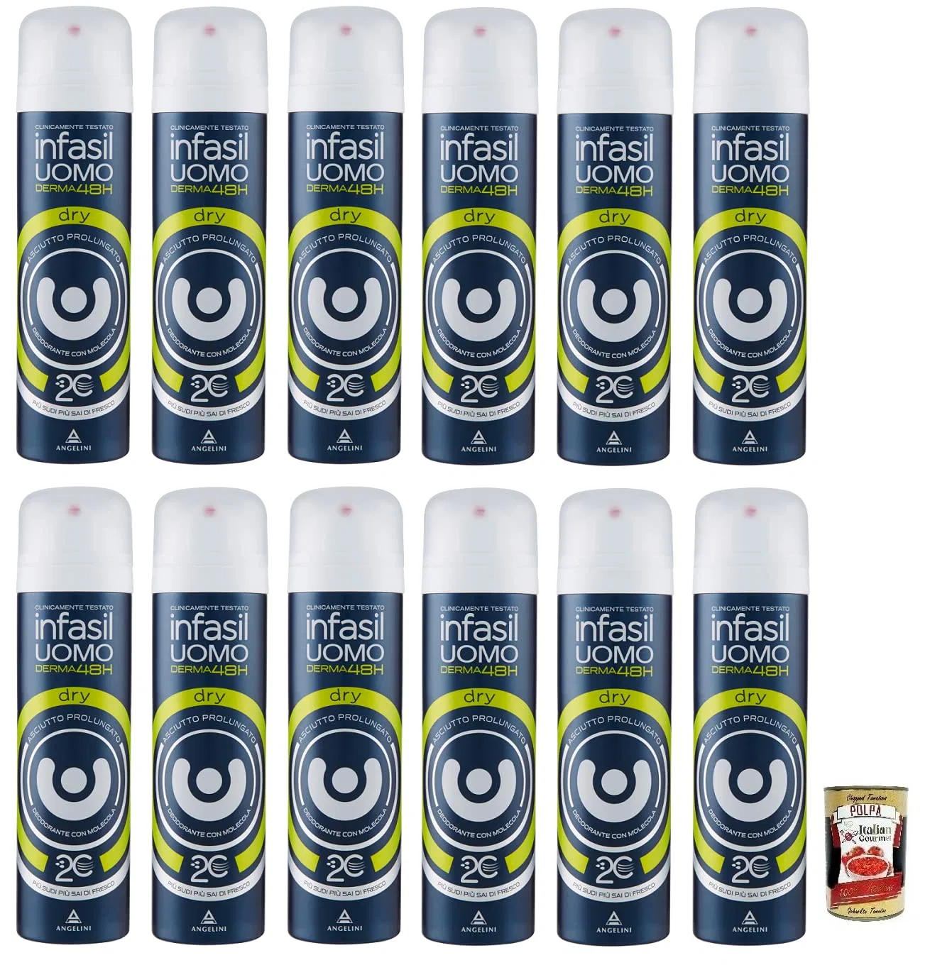 Део-спрей Dry Feel, Long-Lasting, Italian Gourmet E.R., набор 12 шт, 150 мл