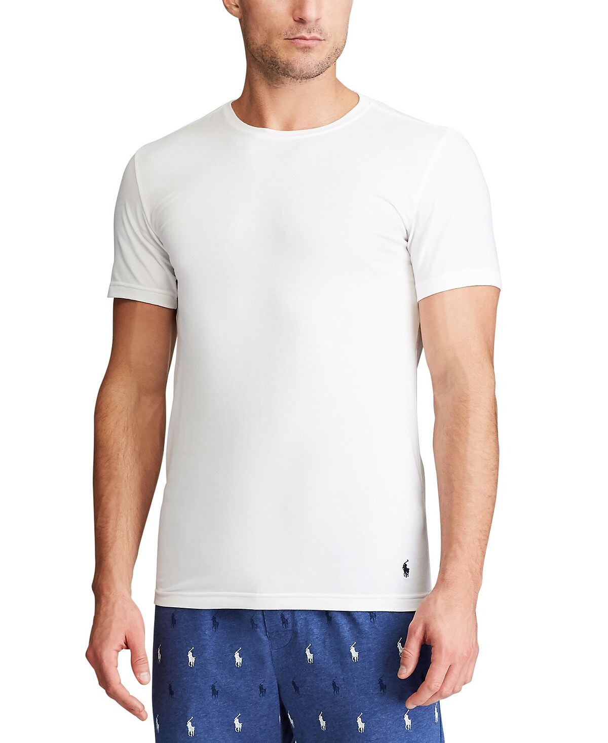 

Мужчины 3-pk. эластичные майки slim-fit Polo Ralph Lauren, белый