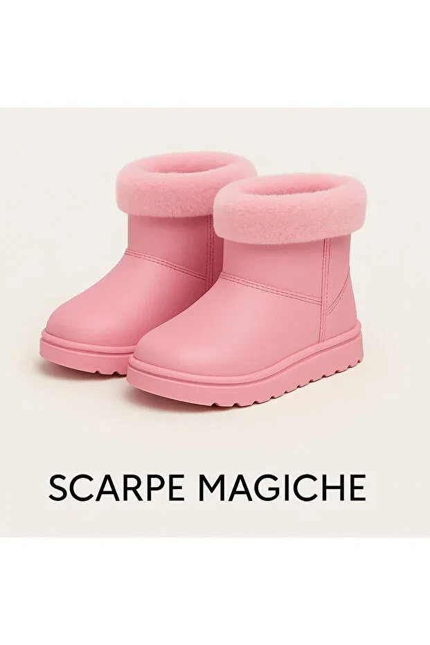 Детские сапоги для девочек водоотталкивающие Scarpe Magiche, Pink