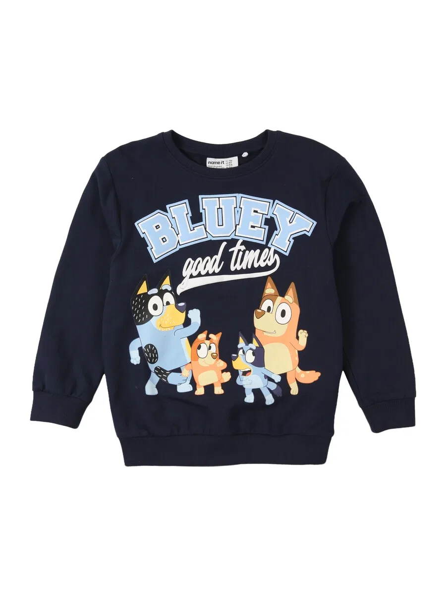 Толстовка NAME IT 'NMMJUST BLUEY' в темно-синем и светло-голубом цветах
