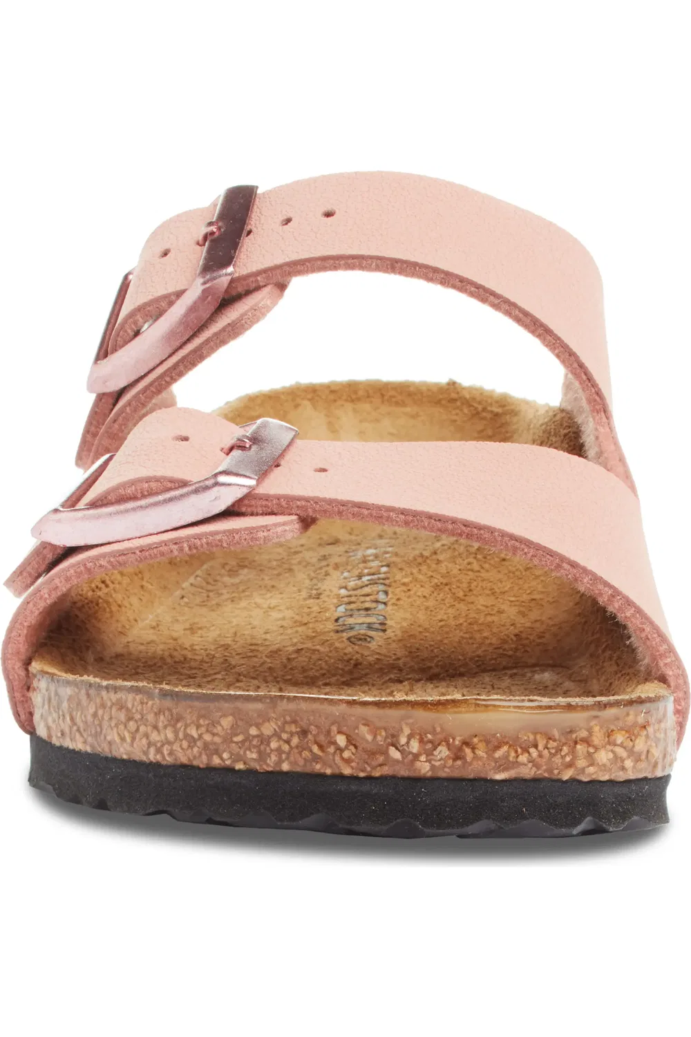 Детские сандалии слайды на подошве Arizona Birkenstock, розовый — фото 4