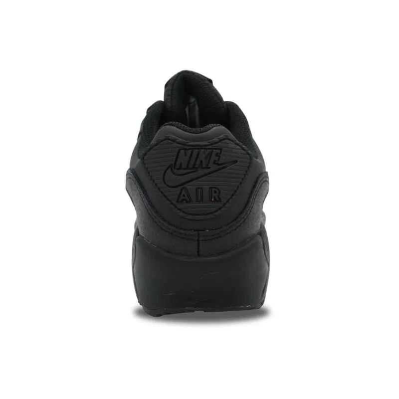Детские кроссовки с кожаным верхом Nike Air Max 90 Leather Triple Black, Nike, Цвет: Schwarz — фото 4