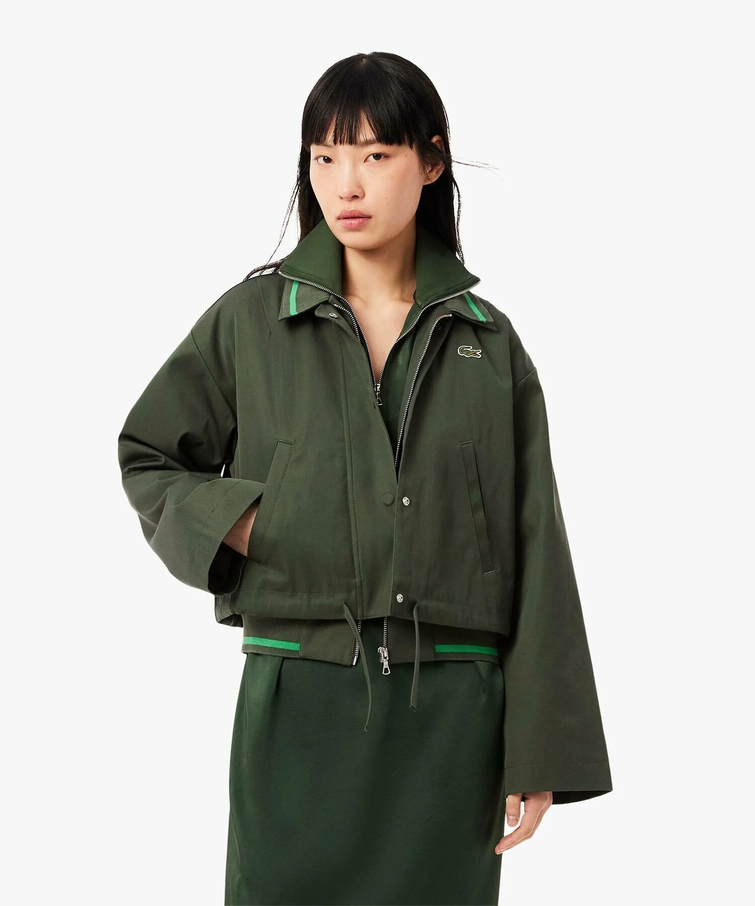 Куртка-блузон LACOSTE Dark Green