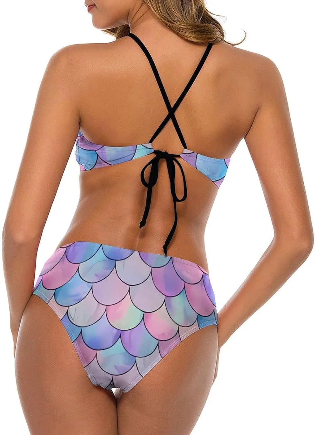 Женский бикини-комплект с регулируемыми бретелями Halter, Style-6 — фото 4