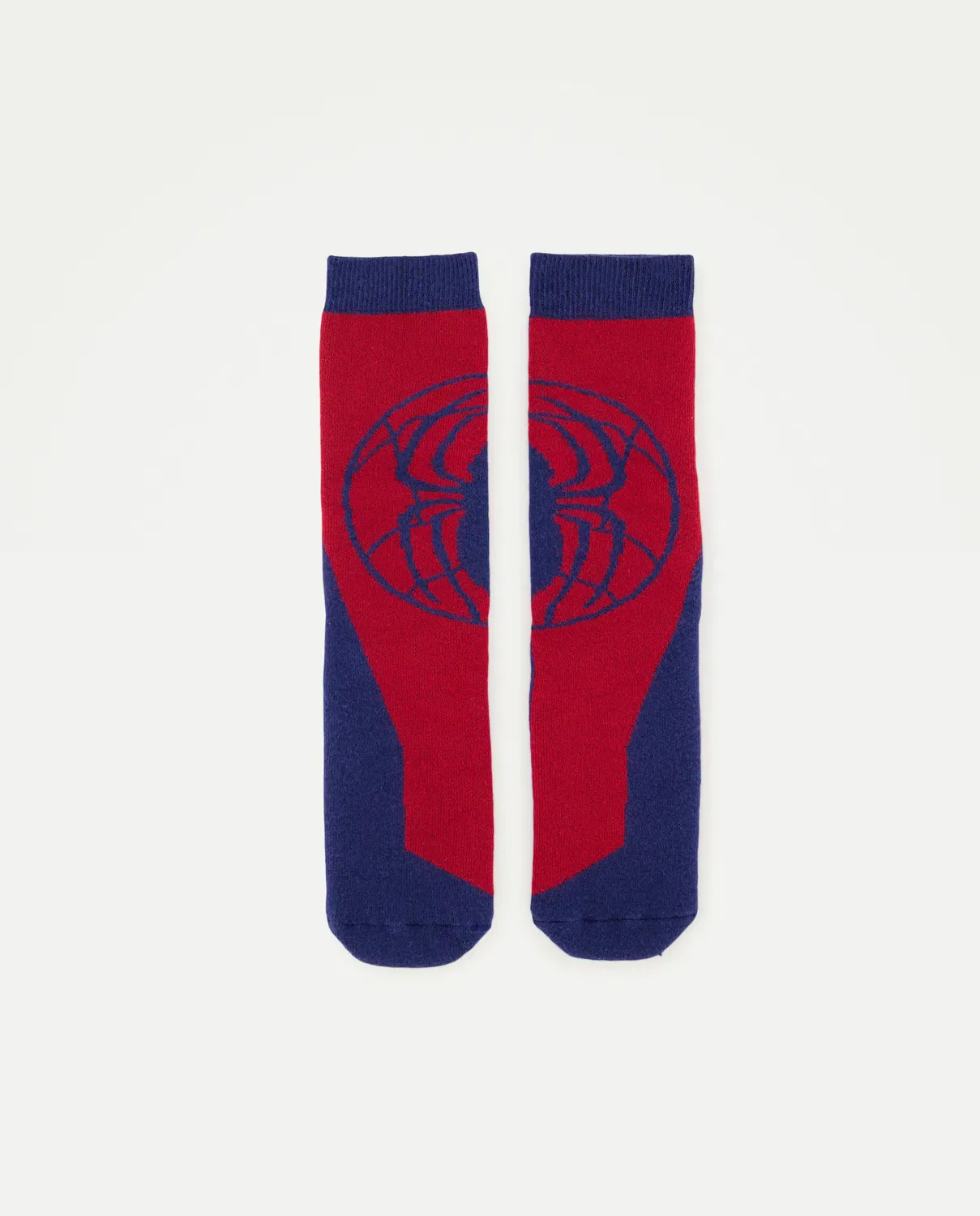 Детские носки для мальчиков антискользящие с принтом SPIDERMAN LOGO Cotton Juice, Rojo