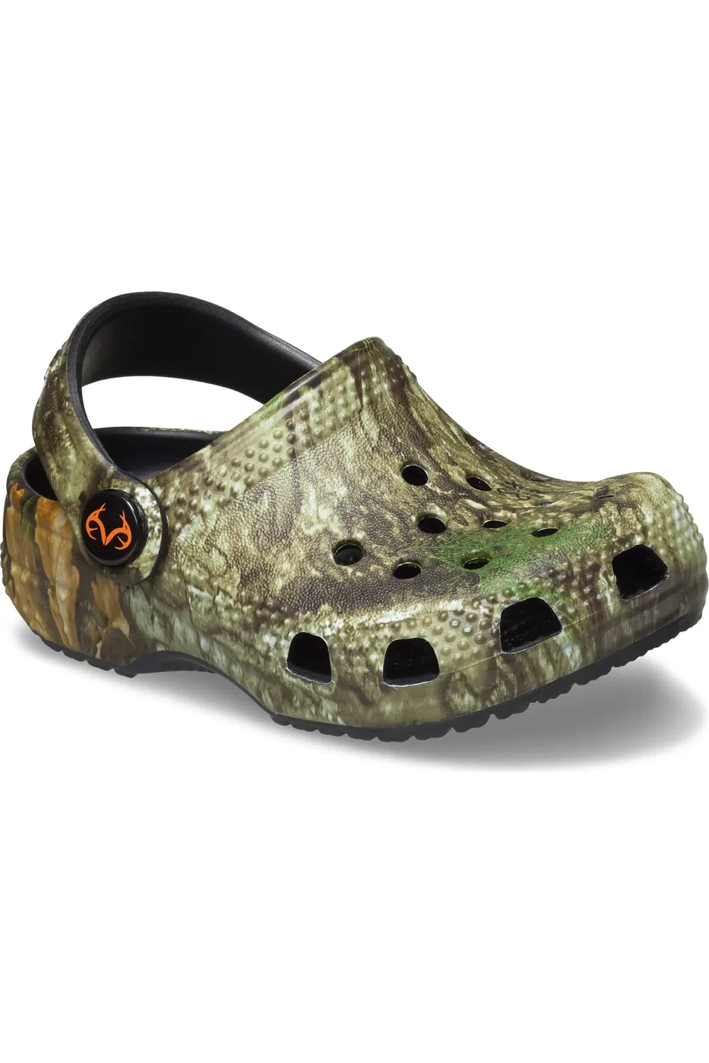 Детские сабо водонепроницаемые из Croslite x Realtree APX Classic Clog CROCS, Green Multi