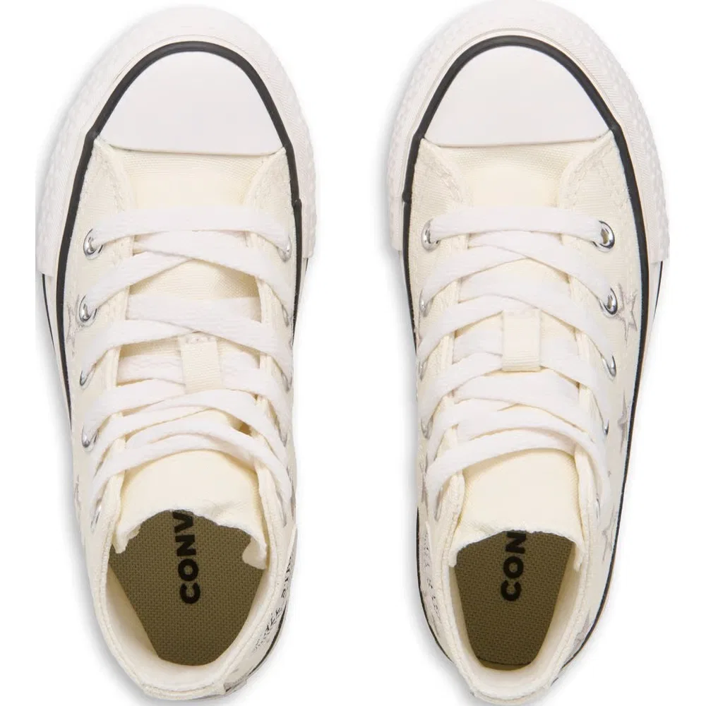 Детские высокие кеды Chuck Taylor All Star Lift Converse, Egret/Papyrus — фото 4