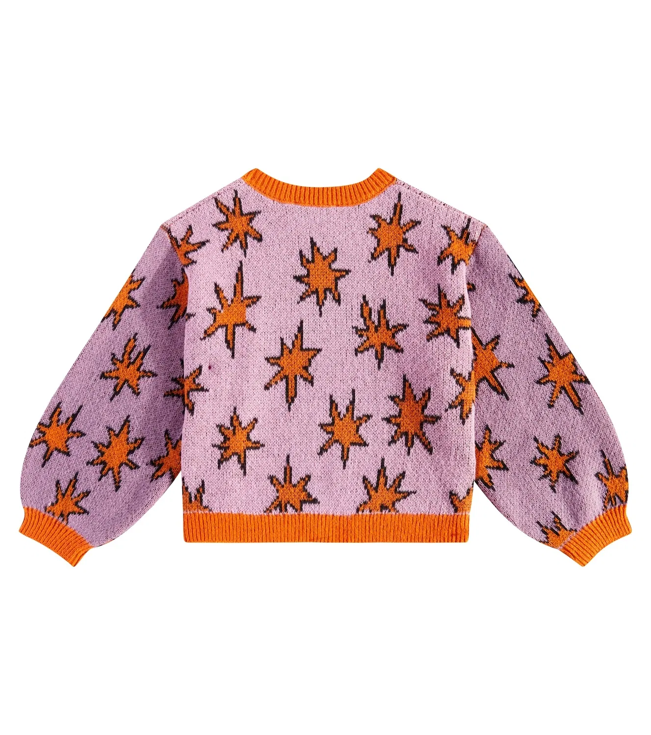 Свитер с принтом Stella Mccartney Kids, фиолетовый — фото 4