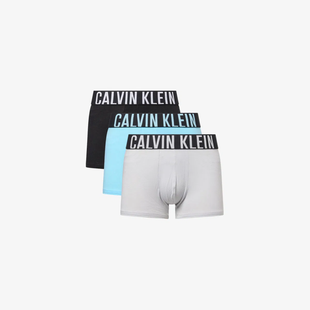Мощный комплект из трех трусов из хлопкового трикотажа Calvin Klein, мультиколор