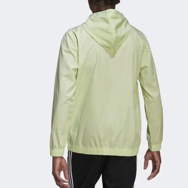 Куртка men's alphabet logo long sleeves hooded windbreaker jacket green Adidas, мультиколор — фото 3