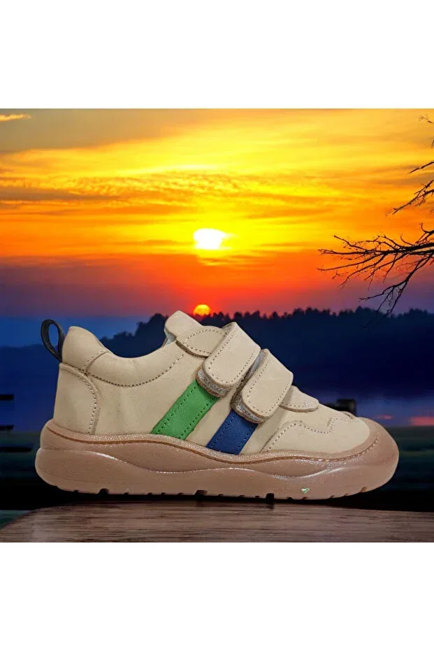 Детские кожаные ботинки для мальчиков Viva Shoes, Beige