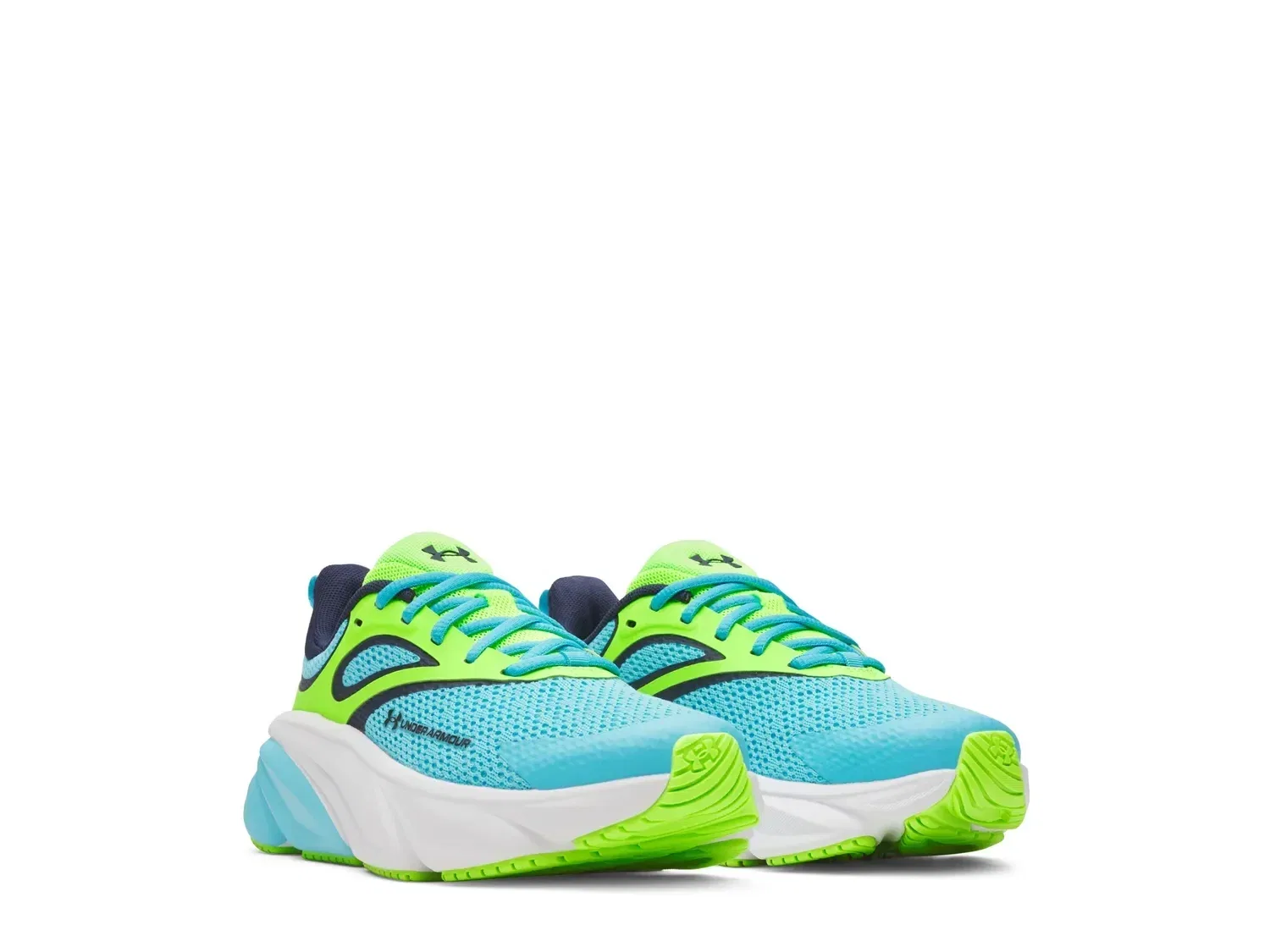 Кроссовки детские Rogue 6 Under Armour, сине-зеленые — фото 3