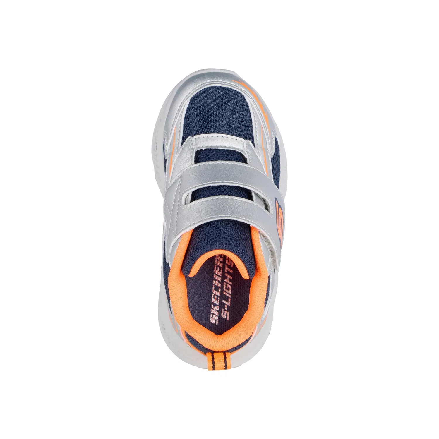 Детские кроссовки с принтом Skechers 401498N-SLOR, Цвет: Silver — фото 4
