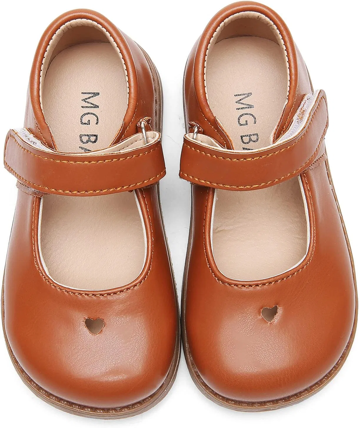 Детские туфли Мэри Джейн для девочек Classic Mary Jane Flats DADAWEN, Brown