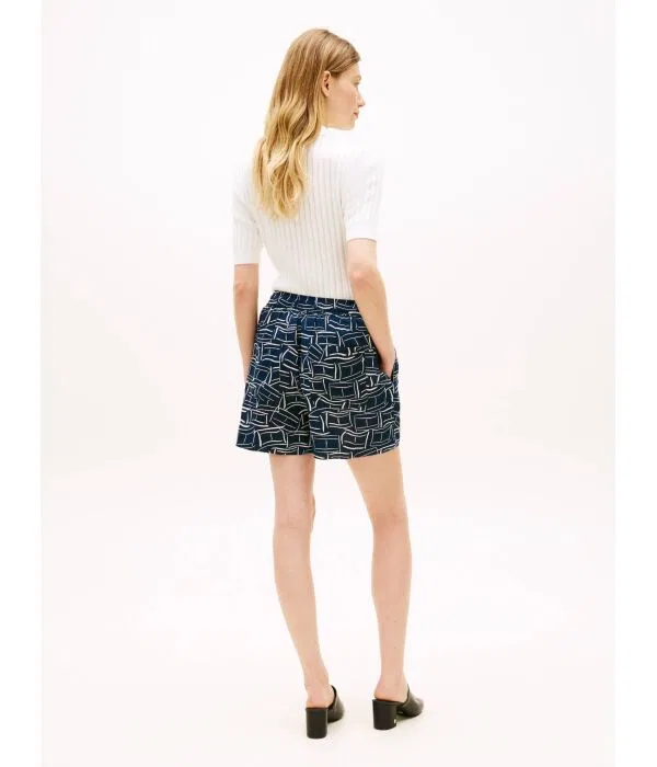 Женские шорты из льна Regular Fit Tommy Hilfiger, Blu Marino — фото 3