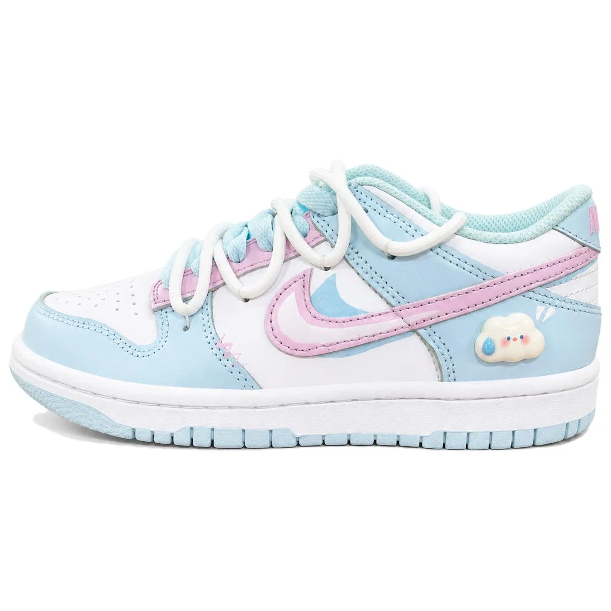 Детские кроссовки для скейтбординга Nike Dunk, Blue Pink