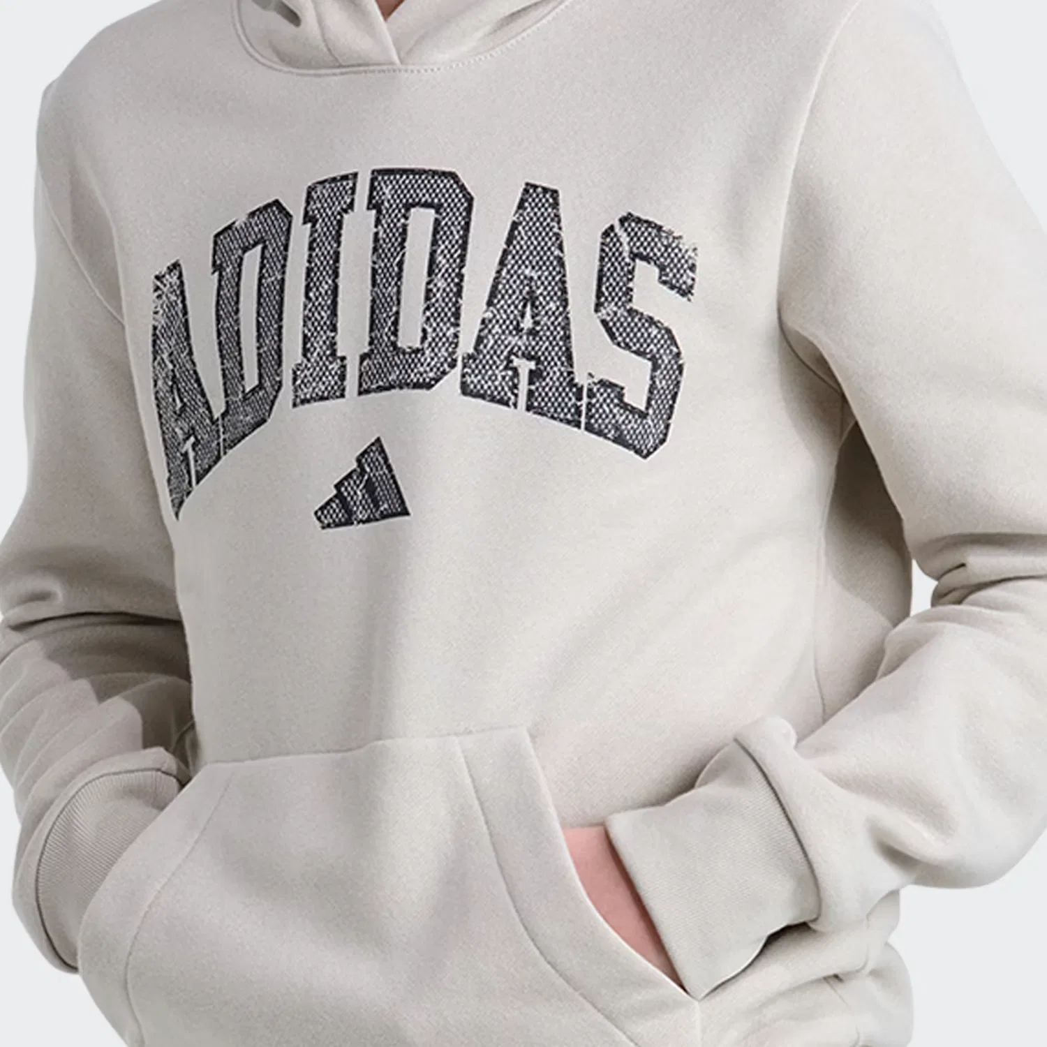 Детский пуловер с капюшоном на длинном рукаве Collegiate Arch Adidas Sportswear, Alumina — фото 4