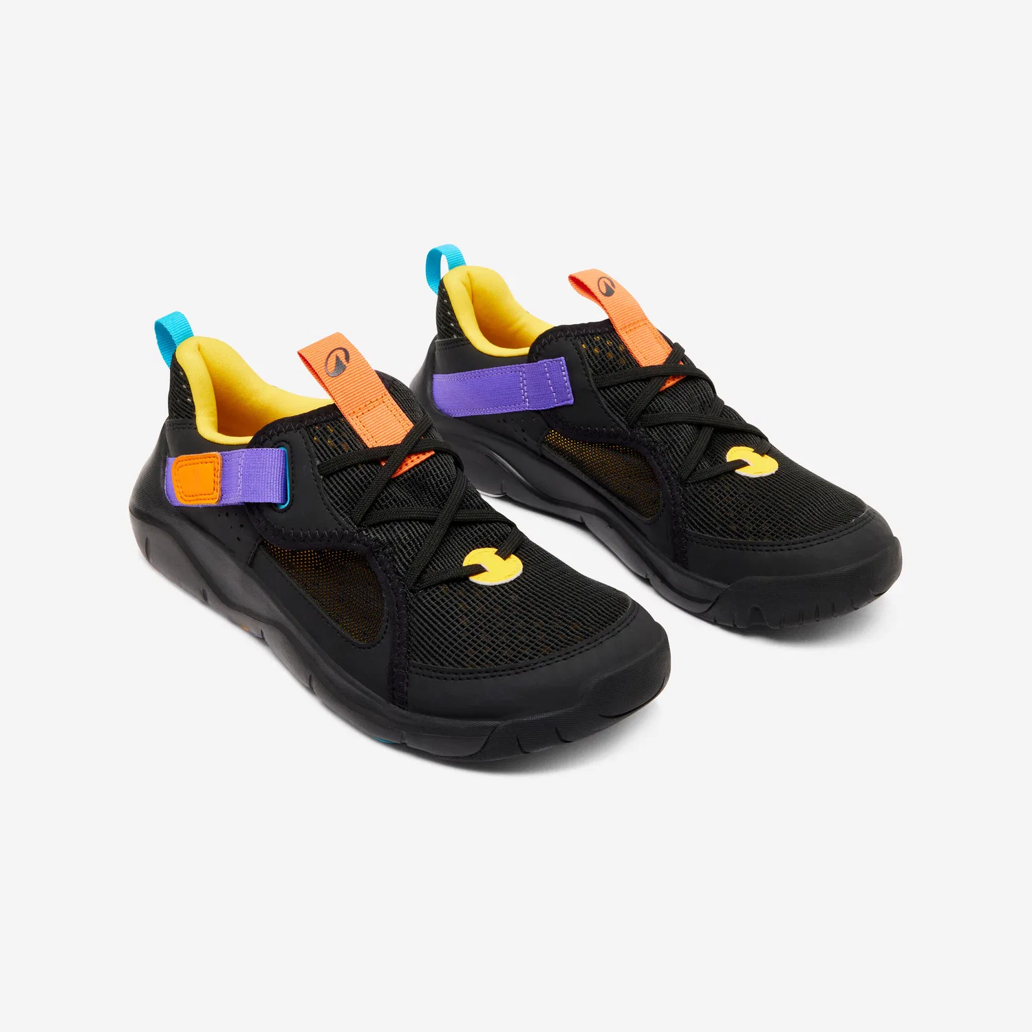 Детские спортивные кроссовки с липучкой Playful Decathlon, Rauchschwarz — фото 2