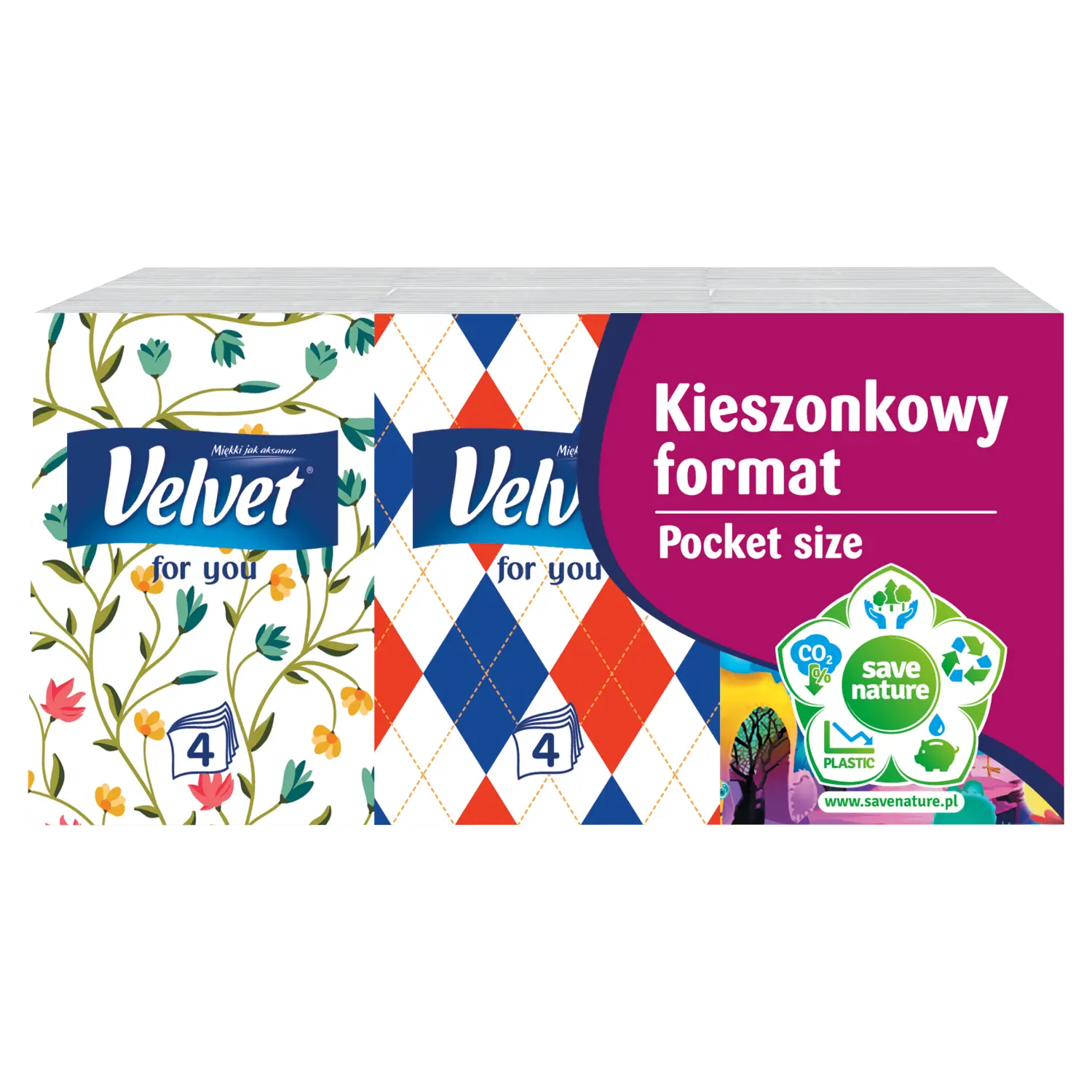 

Velvet Minis салфетки, 6х7 шт/1 упаковка