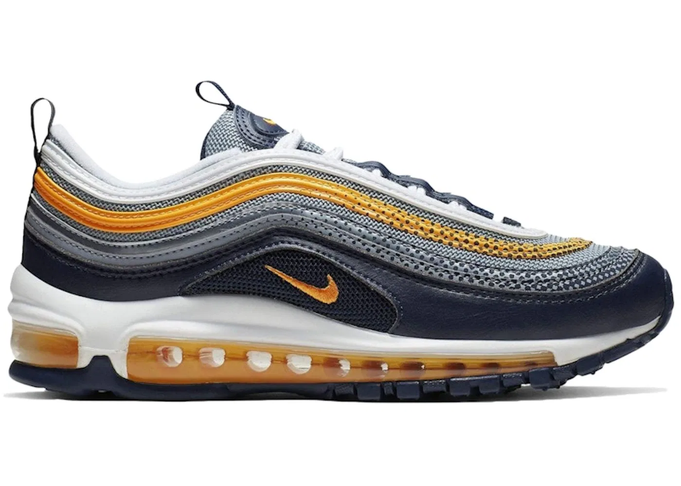 Детские кроссовки с сетчатым верхом Nike Air Max 97 Nike, Midnight Navy/Obsidian Mist/White/Laser Orange