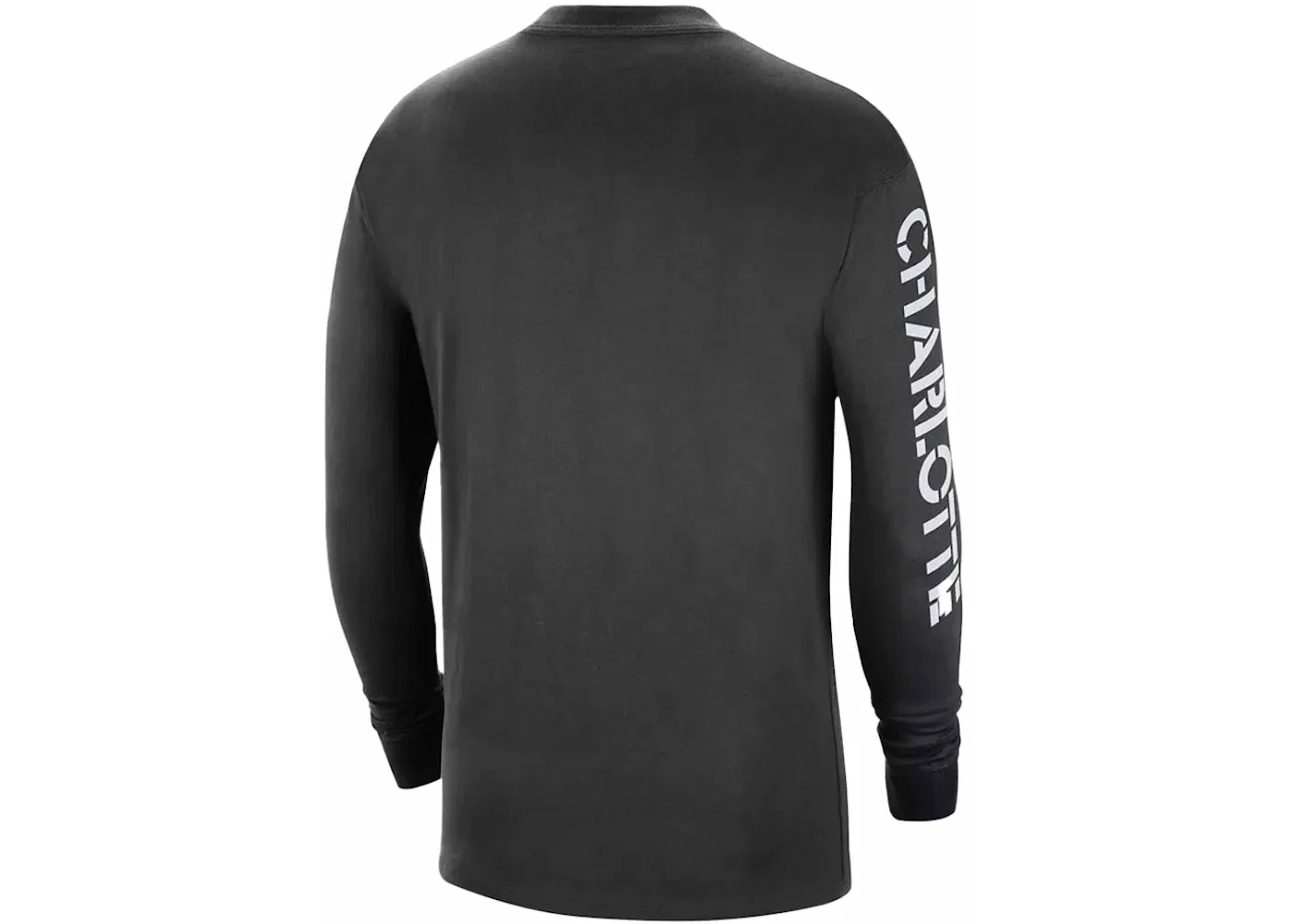 Мужская футболка с принтом Jordan NBA Charlotte Hornets Courtside Statement Edition Max 90 T-shirt, Black — фото 2
