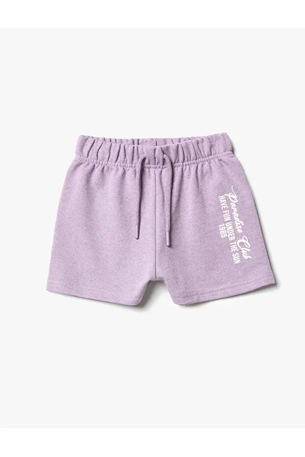 Детские шорты для девочек с принтом Koton, Lilac