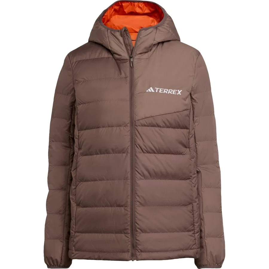 Женский утепленный гибридный пуховик с капюшоном Terrex W MT DOWN H J adidas, Черный — фото 3