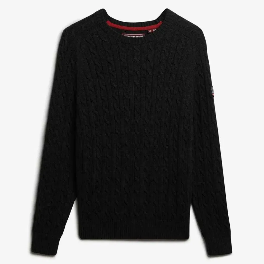 Свитер Slouchy Cable Superdry, черный — фото 3