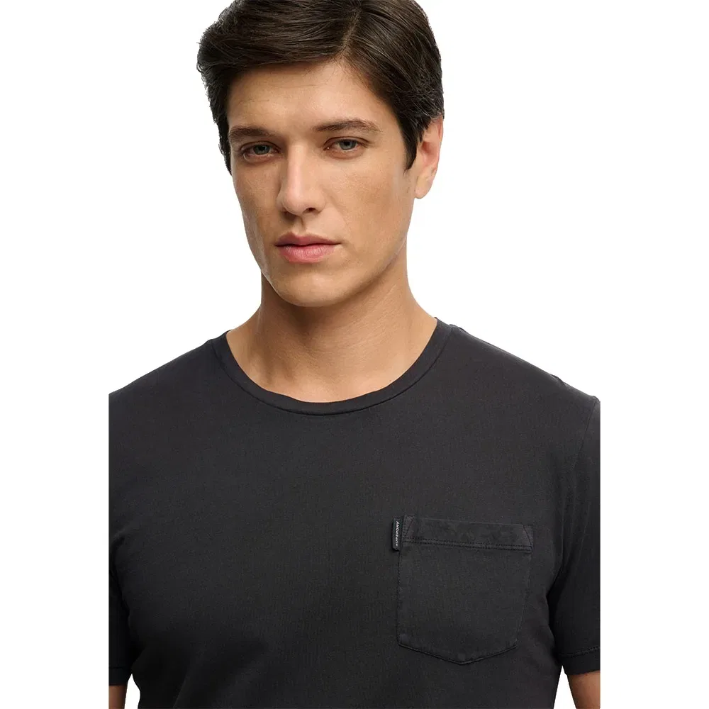 Футболка с коротким рукавом и карманом Classic Essential Superdry, черный — фото 4