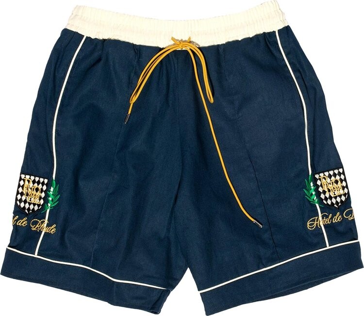 

Шорты Rhude PJ Short 'Navy/Creme', синий