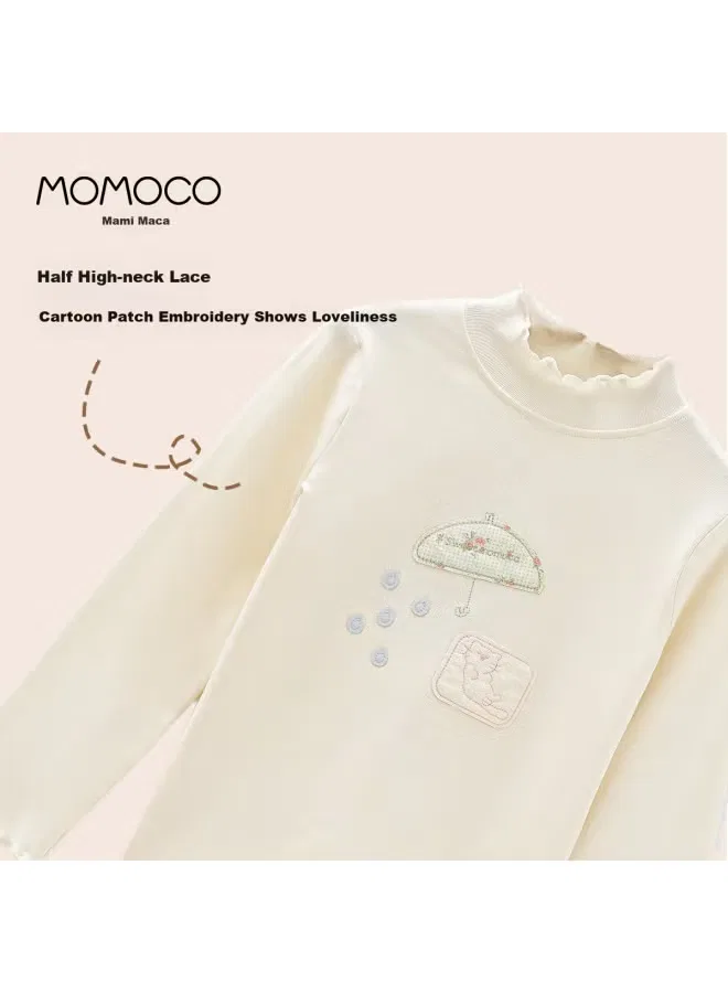 Футболка с длинным рукавом Sweet Korean Style Momoco, бежевый