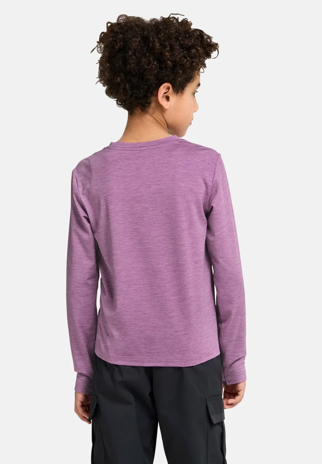 Trail ls k унисекс - футболка с длинными рукавами Jack Wolfskin, Vivid Orchid — фото 3