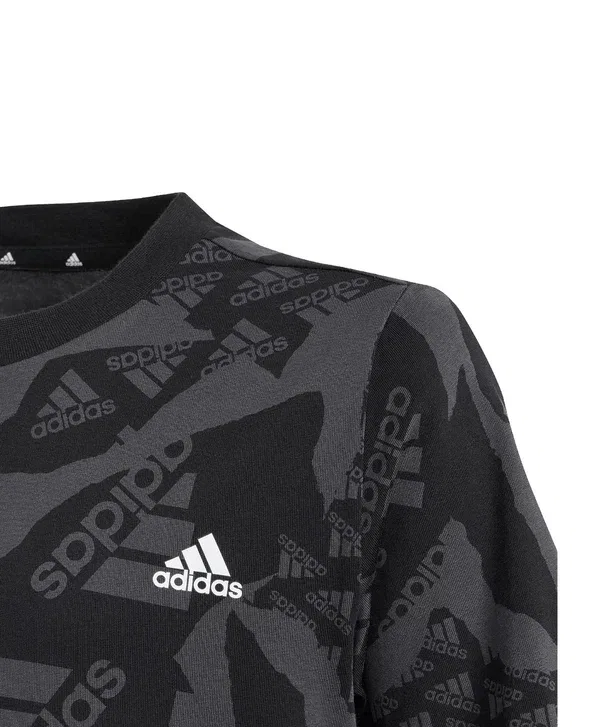 Детская футболка для футбола - текстиль - футболки - спортивная футболка Adidas Performance, черный — фото 3