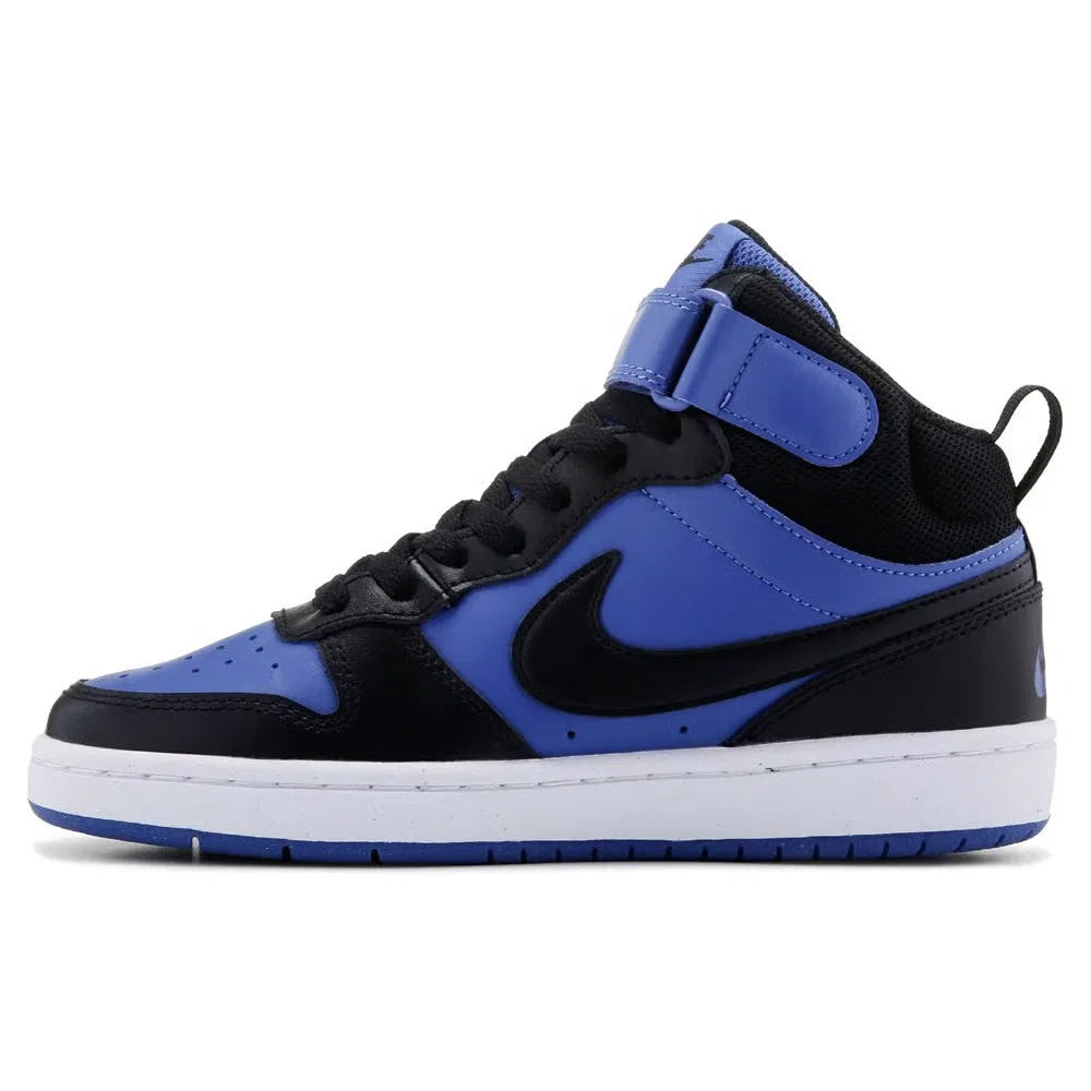 Детские кроссовки Kids' Court Borough средней высоты Nike, Black/Royal — фото 3